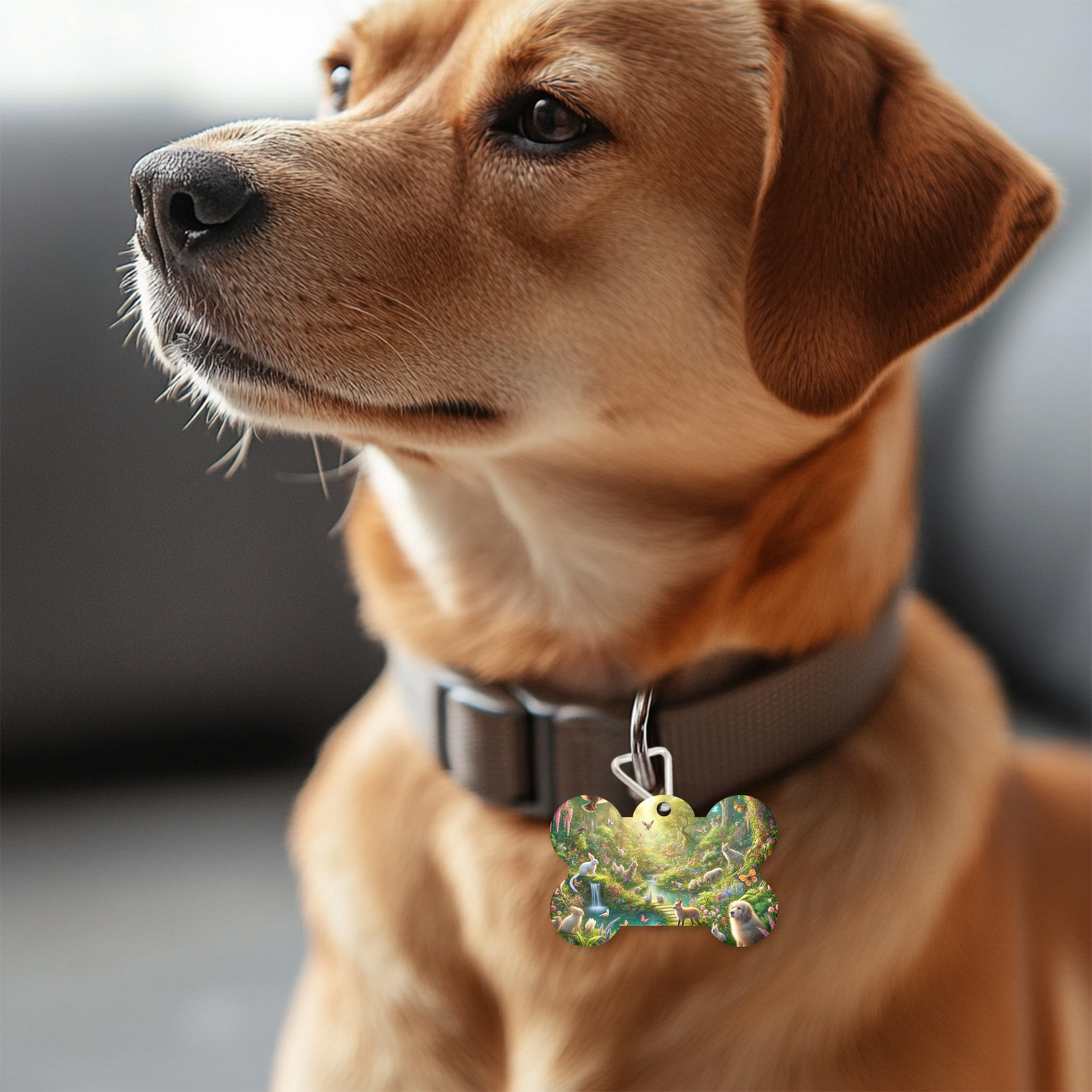 Garden of Eden Dog Tag – Christian Pet ID Tag | Faith-Inspired Sublimated Pet Tag