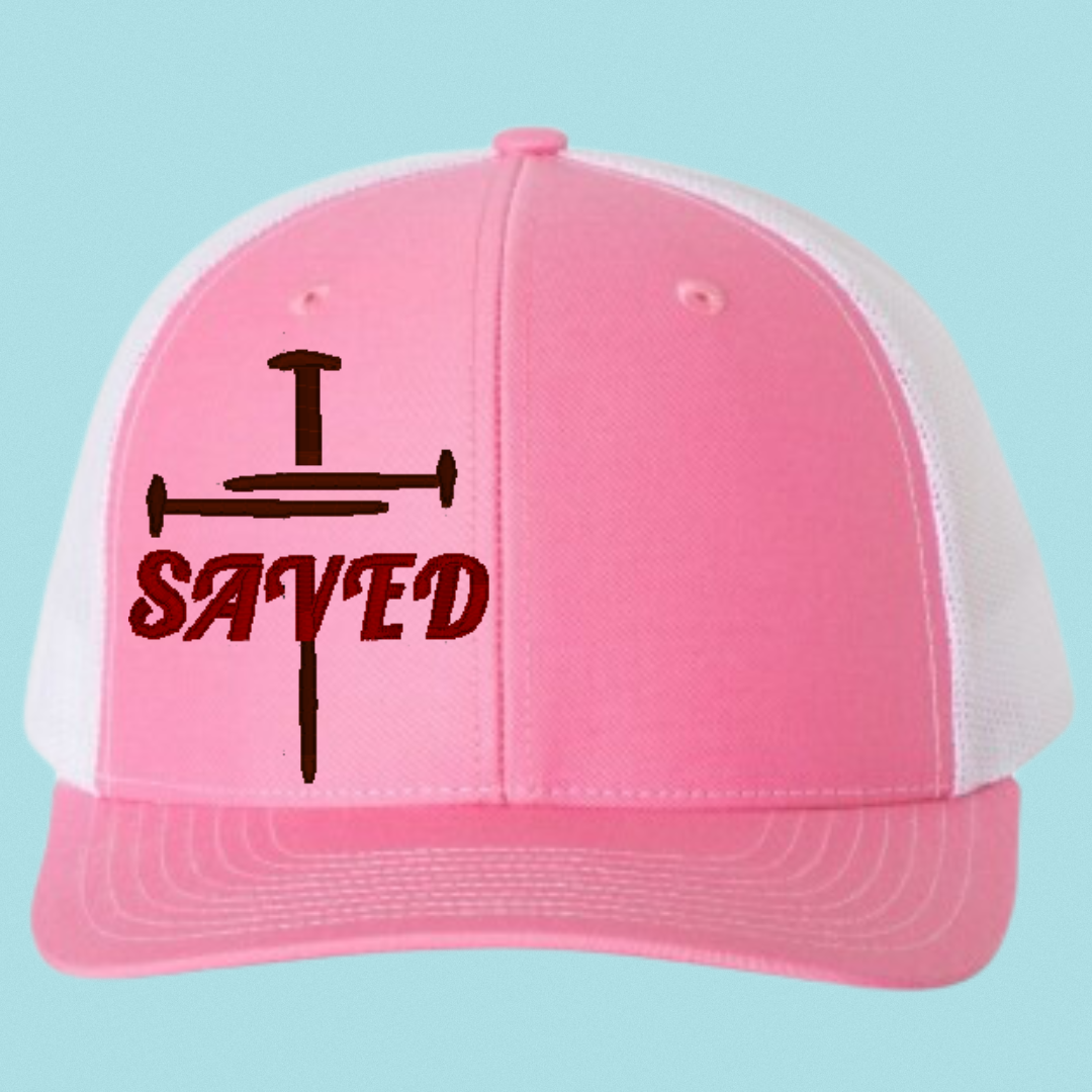 SAVED Christian Trucker Hat – Rugged Redemption for Men of Faith