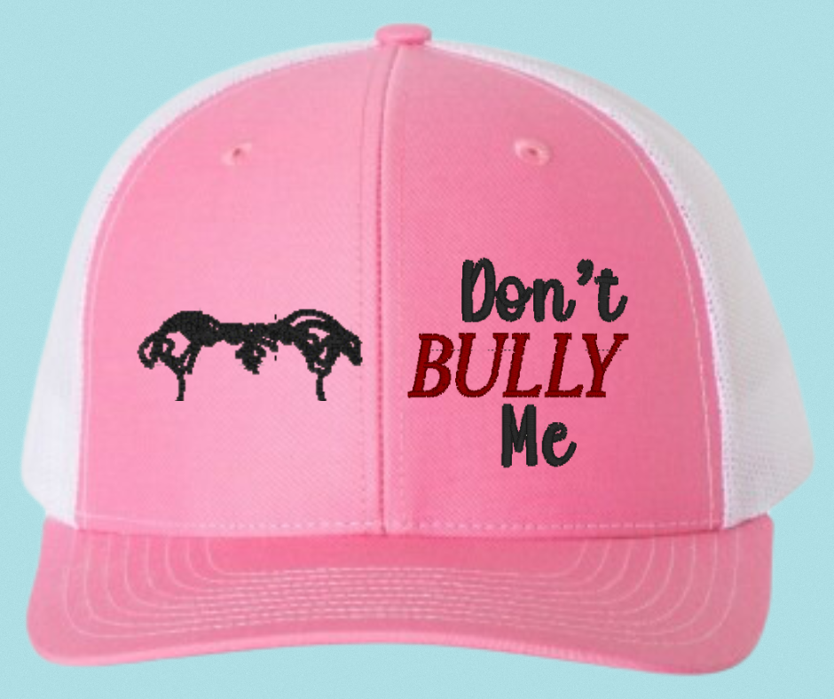Don't Bully Me Snapback Hat Dog Ears– Embroidered Design for Bully Breed Advocates