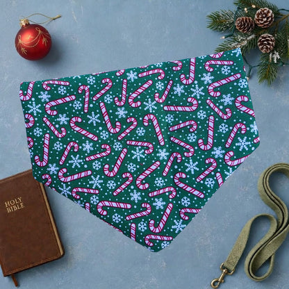 Candy Cane Cutie Reversible Dog Bandana