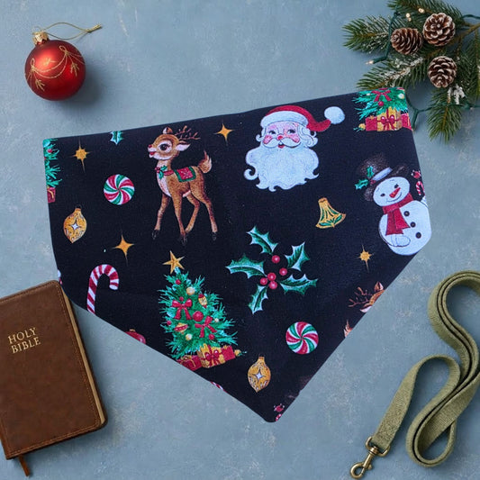 Merry Little Menace Reversible Dog Bandana