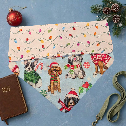Christmas Pups Personalized Bandana