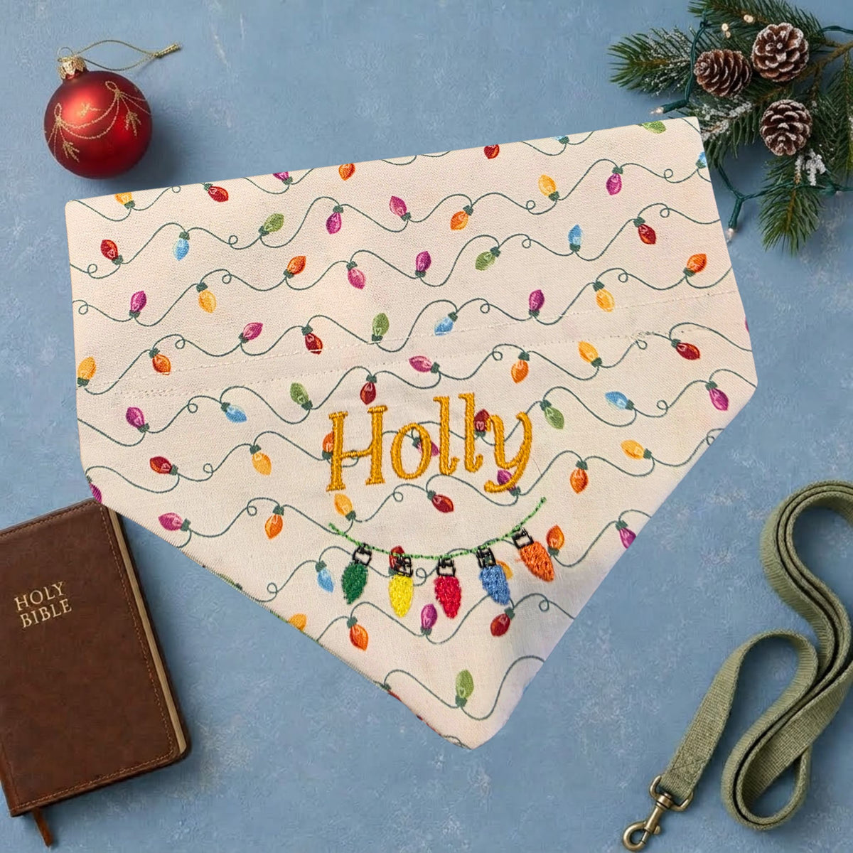 Christmas Pups Personalized Bandana