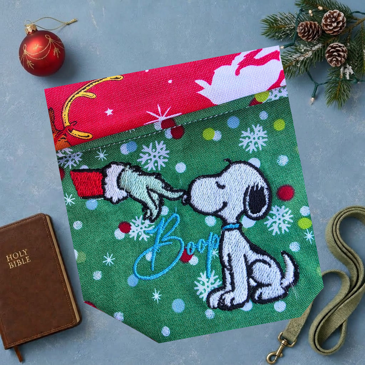 Boop Christmas Dog Bandana