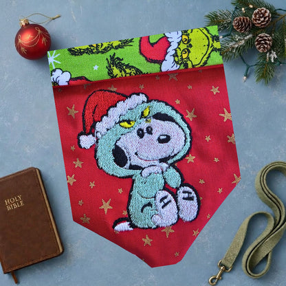 Grinchy Pup Christmas Dog Bandana