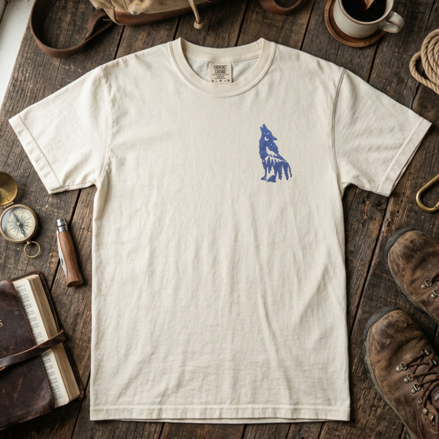 Howling Wolf Unisex Cotton T-Shirt