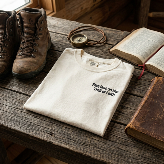 Fearless on the Trail of Faith Tee