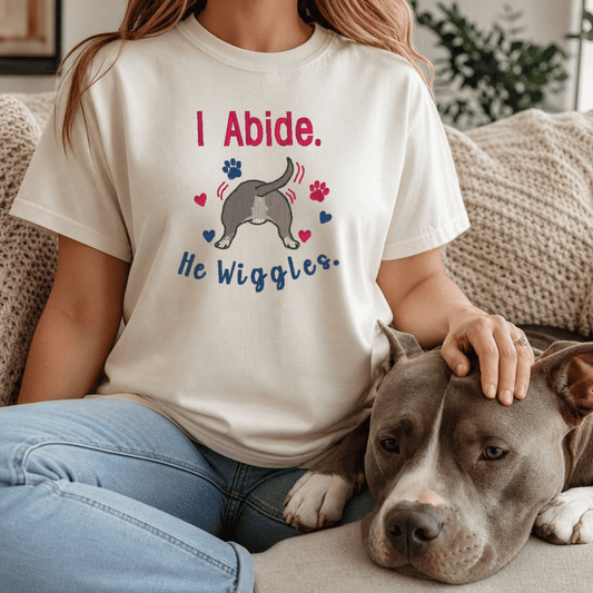 I Abide. He Wiggles. | Comfort Colors Tee