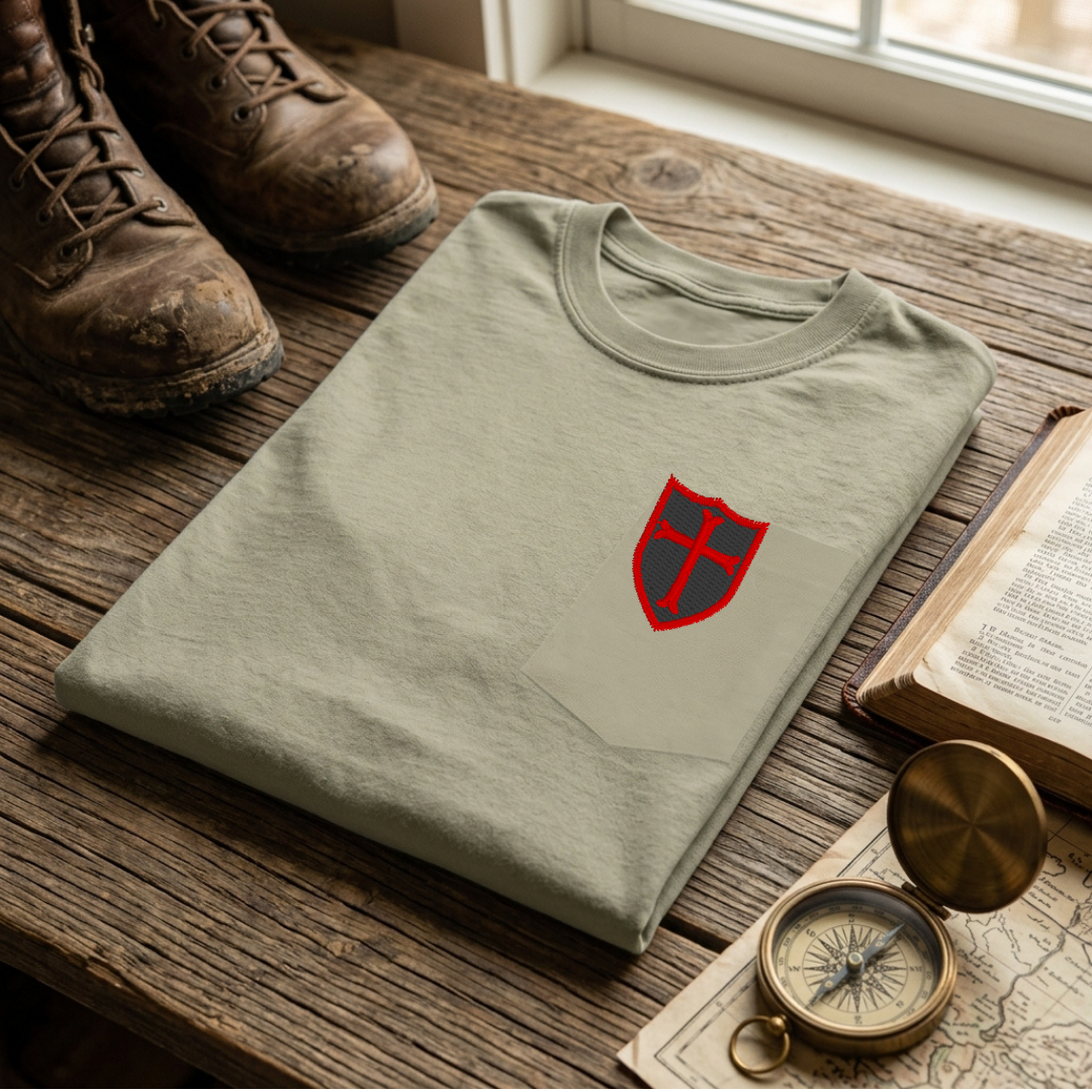 Crusader's Cross Embroidered Unisex Tee