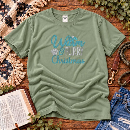 Warm & Furry Christmas T-Shirt