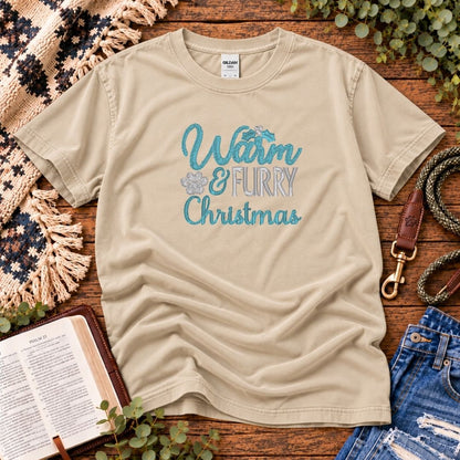 Warm & Furry Christmas T-Shirt