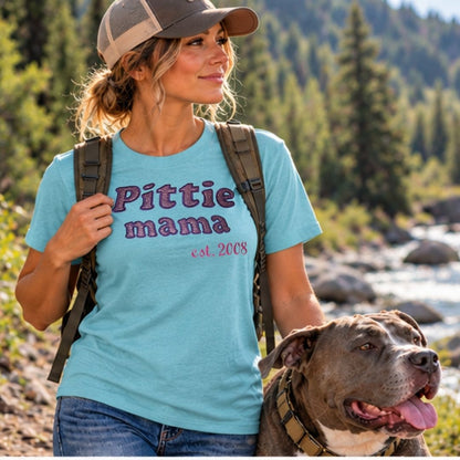 Pittie Mama Custom Tee