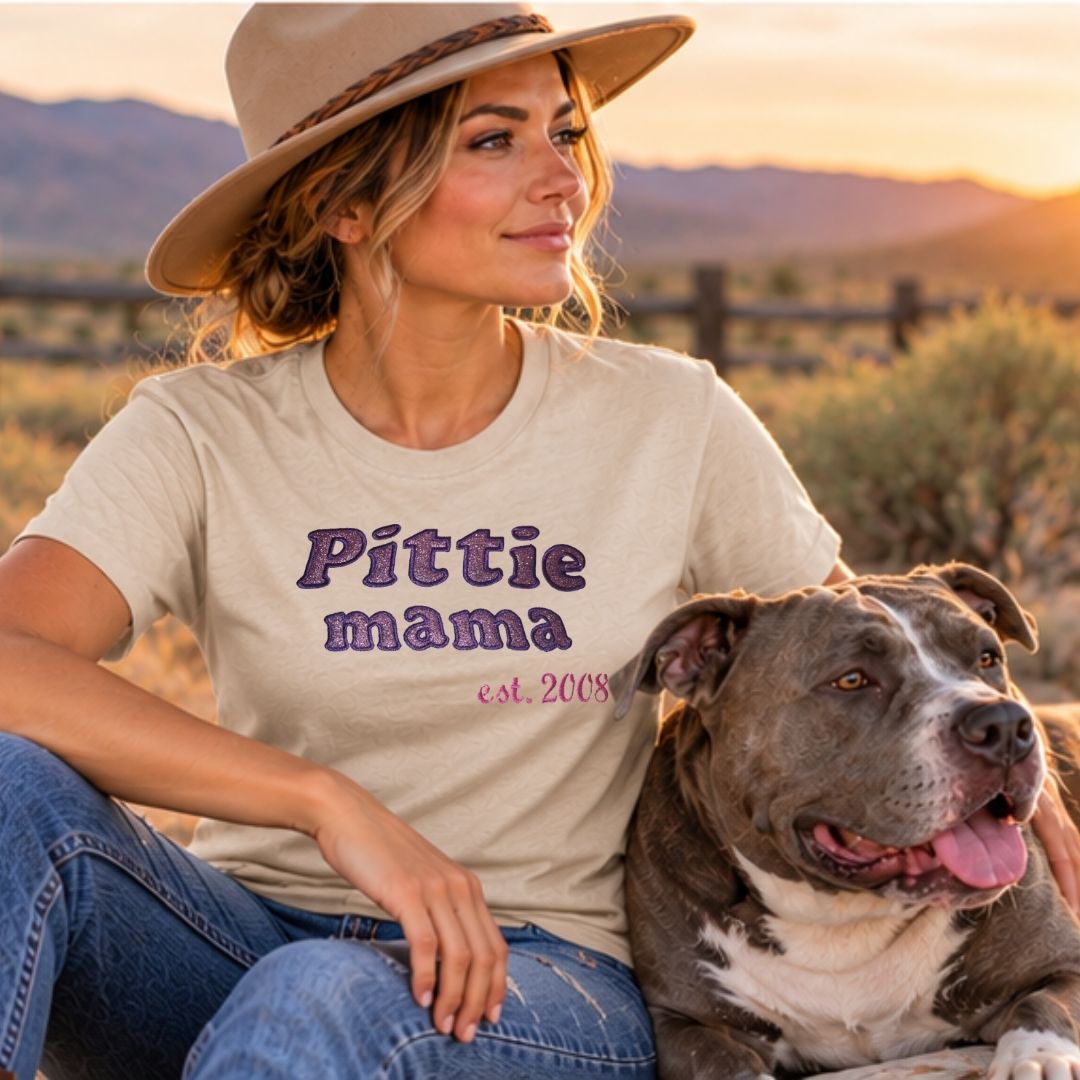 Pittie Mama Custom Tee