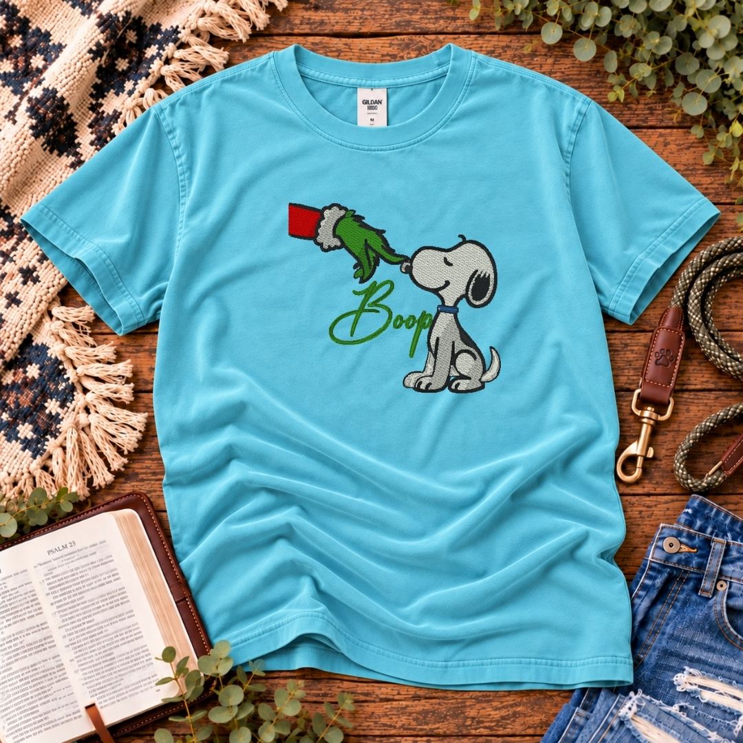 Christmas Boop Embroidered Tee