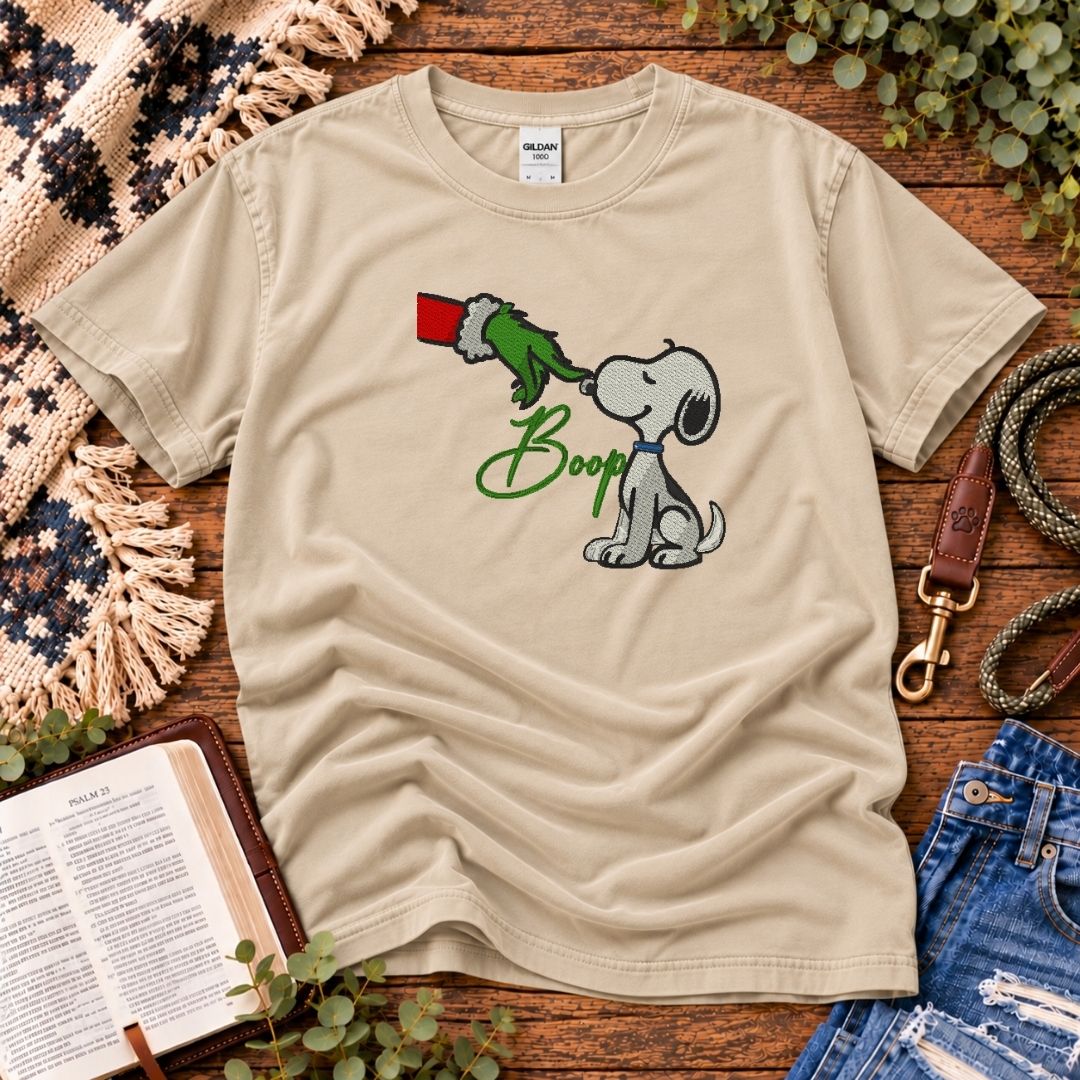 Christmas Boop Embroidered Tee