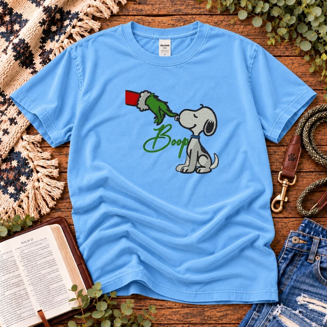 Christmas Boop Embroidered Tee