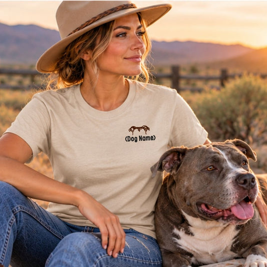 Pitbull Ears Personalized T-Shirt