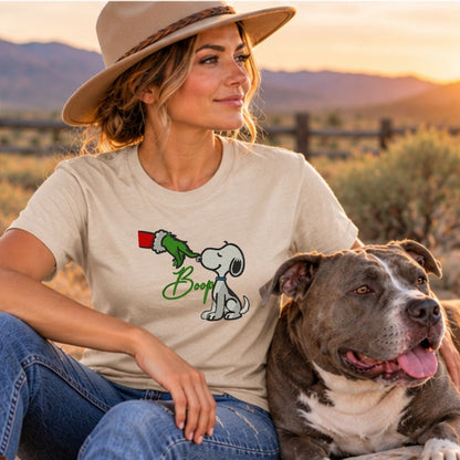 Christmas Boop Embroidered Tee