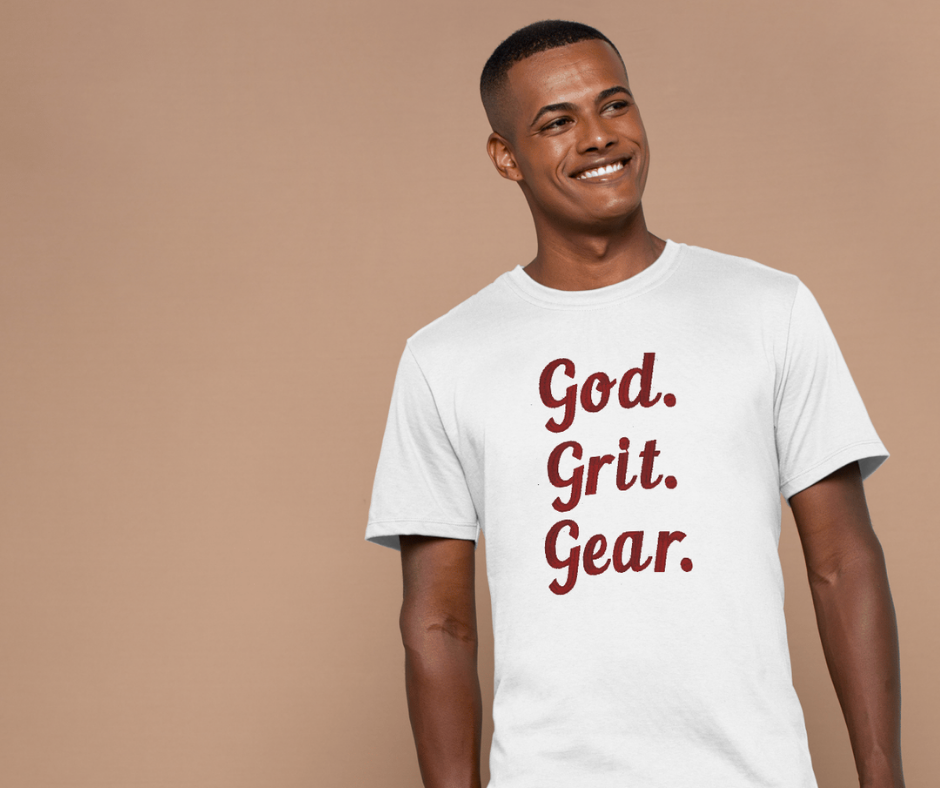 "God. Grit. Gear." Shirt