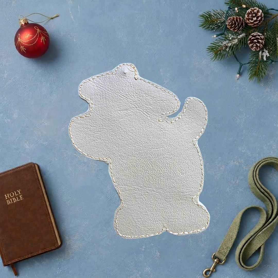 Heart Pitbull Embroidered Ornament