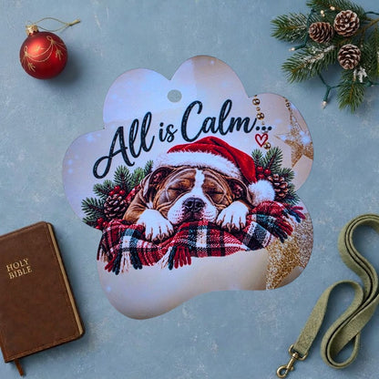 All Is Calm Paw Ornament