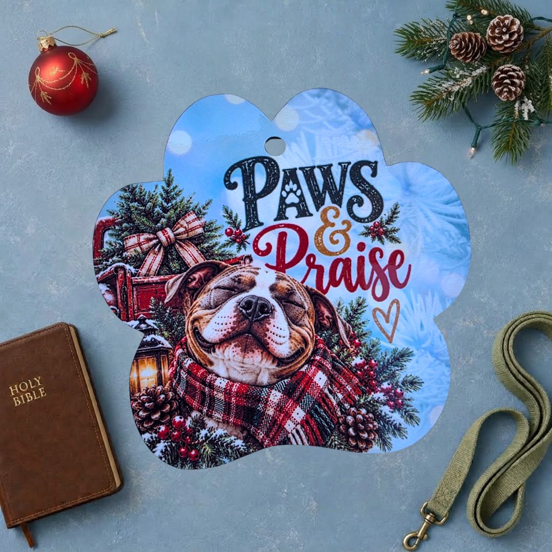 Paws & Praise Paw Ornament