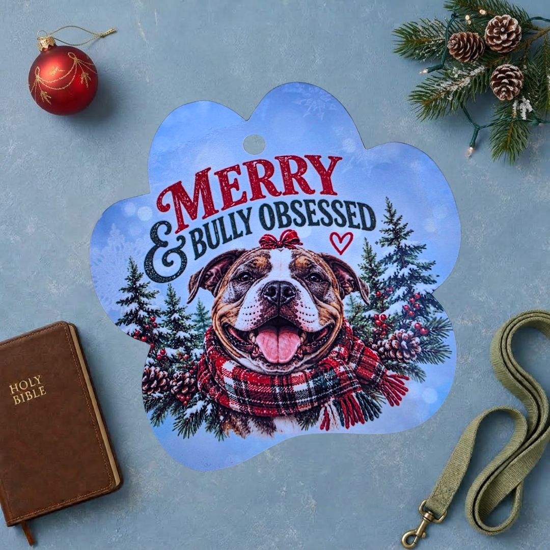 Merry & Bully Obsessed Paw Ornament
