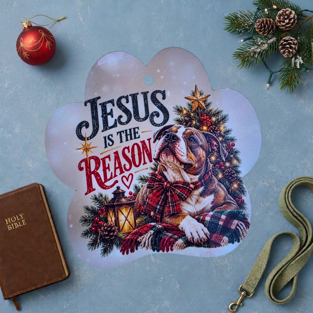 Jesus Is the Reason Paw Ornament