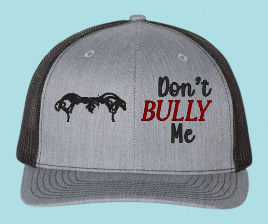 Don't Bully Me Snapback Hat Dog Ears– Embroidered Design for Bully Breed Advocates