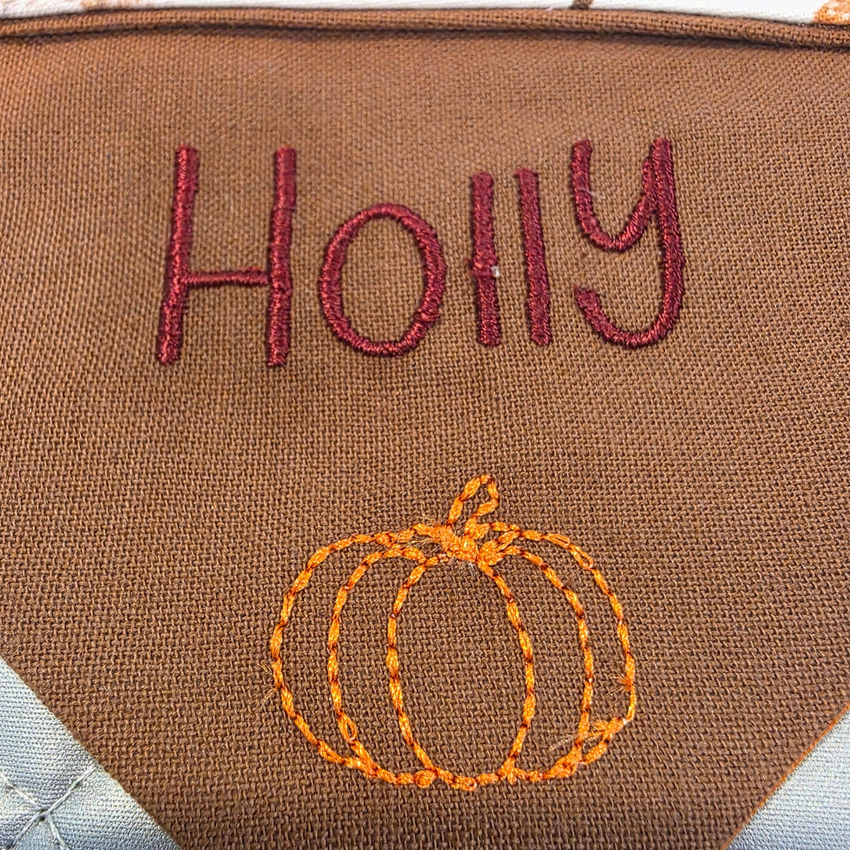 Pumpkin Personalized Bandana