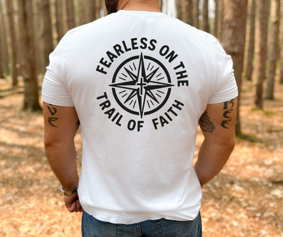 Fearless on the Trail of Faith Tee – Minimalist or Trail Edition
