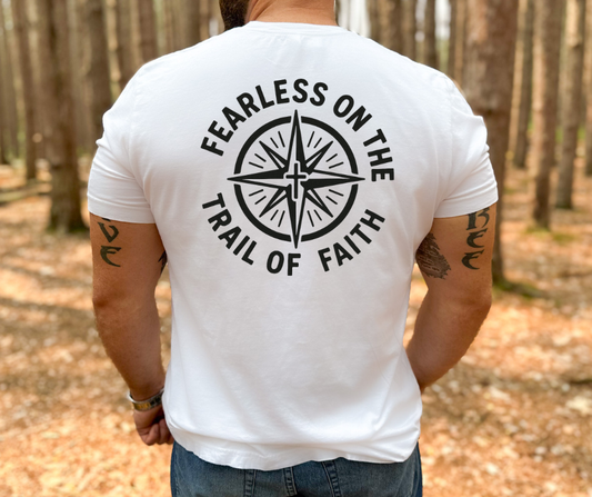 Fearless on the Trail of Faith Tee – Minimalist or Trail Edition