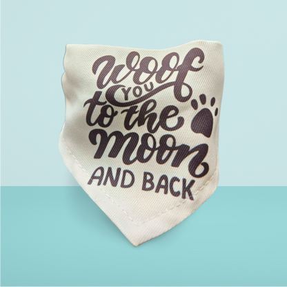 Woof You to the Moon Dog Bandana